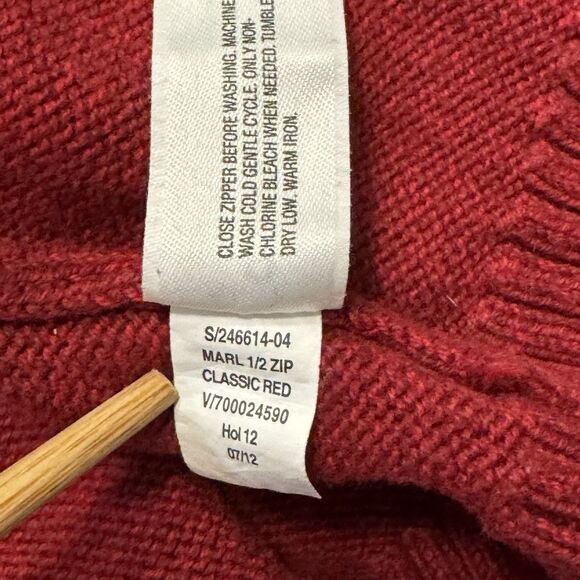 Gap Men’s XL Red Half Zip Sweater Pullover Classic Heritage 100% Durable Cotton - Picture 8 of 12
